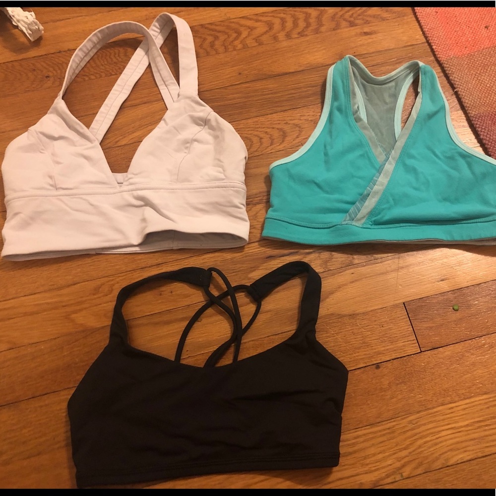 set of 3 Lululemon sports bras lulu workout